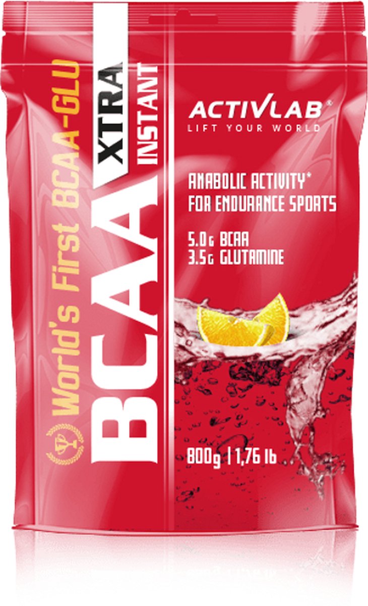 Activlab - BCAA Xtra Instant - BCAA Poeder - Essential Amino Acids -Essentiale Aminozuren en Glutamine - Spierherstel - Lemon - 800g - 80 porties