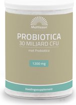 Mattisson - Pre en Probiotica 30 miljard CFU - Afkomstig uit Sunfiber (Guarboonvezel) - Voedingssupplement Darmflora - Vegan - 125 Gram