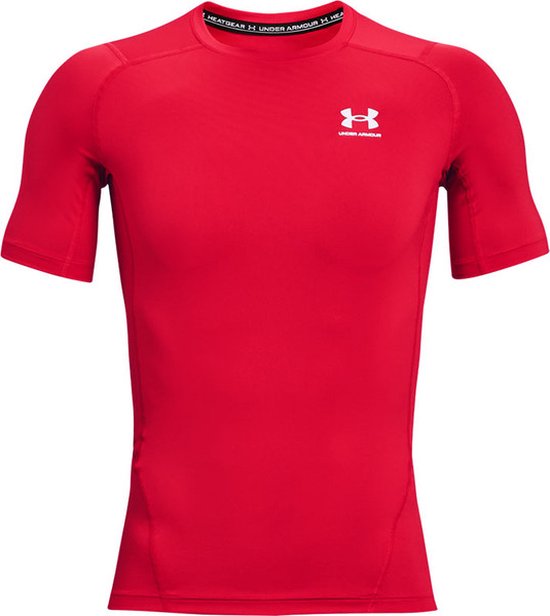 Under Armour Heatgear Shirt Heren - thermoshirts - rood - Mannen