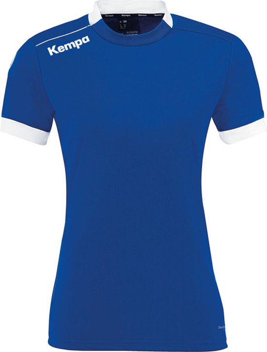 Kempa Player Shirt Dames - sportshirts - blauw/wit - Vrouwen