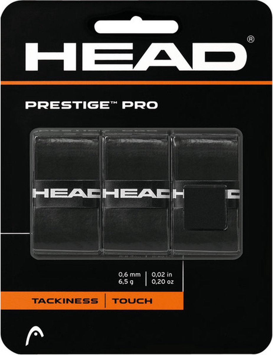 Head Prestige Pro Tennis Padel Overgrip Zwart