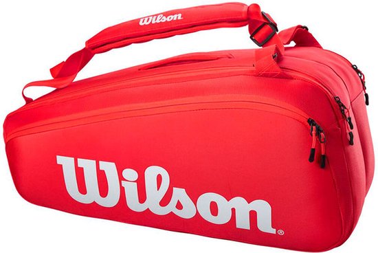 Wilson Super Tour 9 Pack - Sporttassen - rood