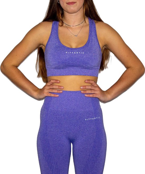 Fittastic Sportswear Paarse sport bra dames Sportkleding dames