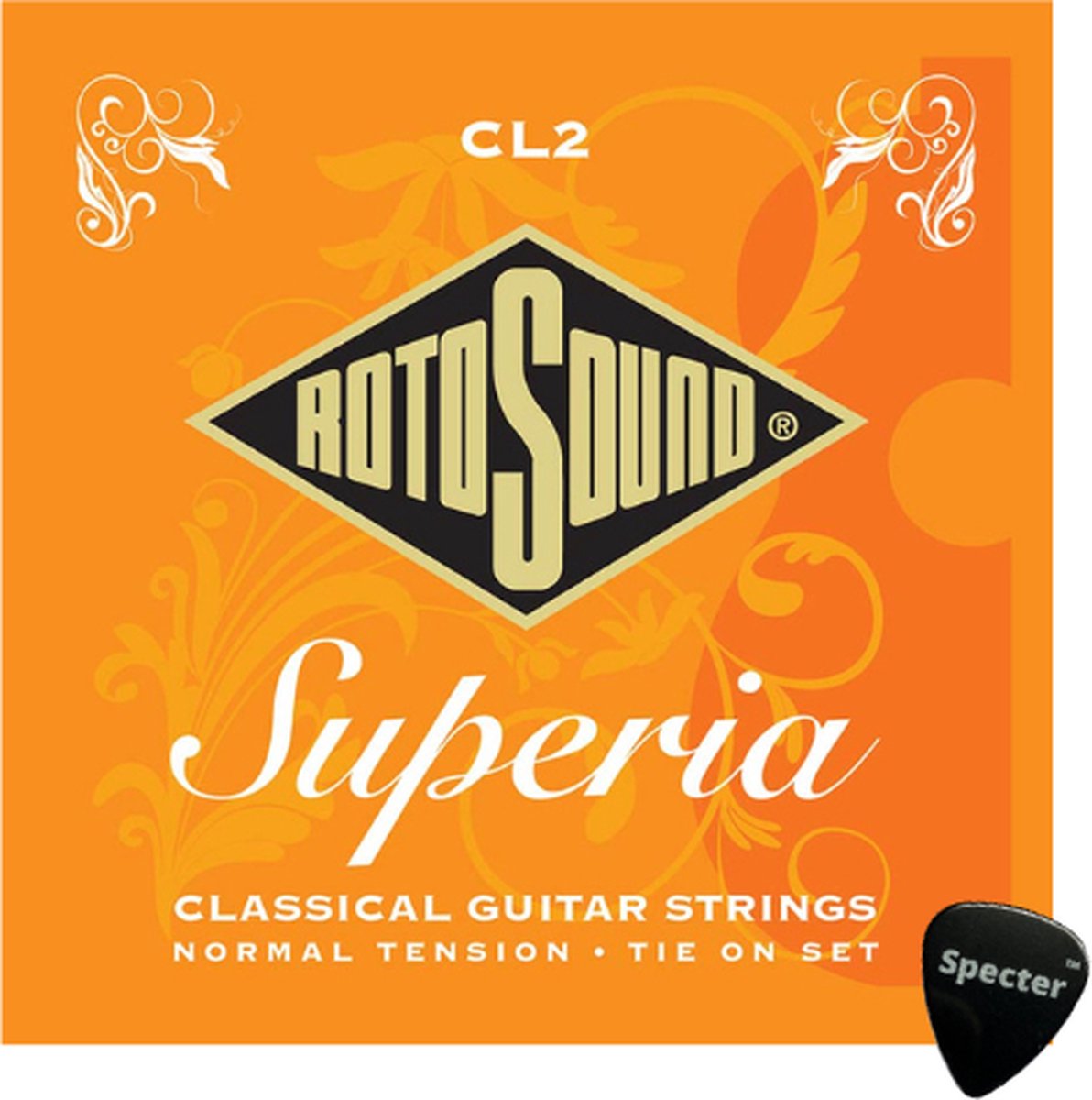 Rotosound Superia Snarenset Klassieke Gitaar Met Specter Plectrum - 028 - 045 Set - Gitaar Snaren Klassieke Gitaar