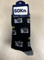SOKn. trendy sokken *FOTOCAMERA* maat 40-46 (ook leuk om kado te geven !)