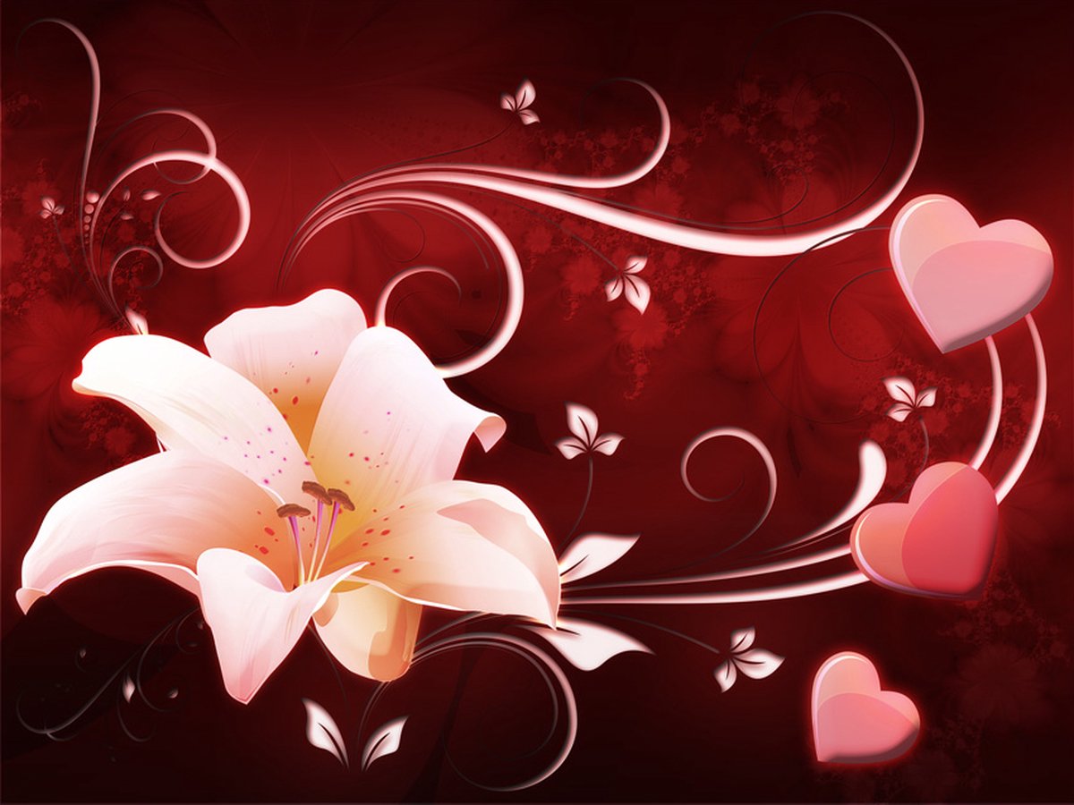 Fotobehang - Love message.