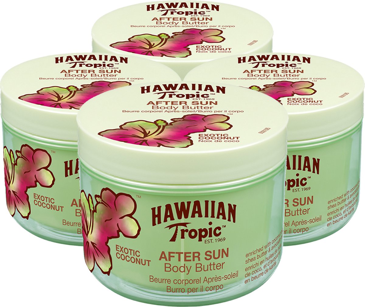Hawaiian Tropic After Sun Body Butter 200 ml x4 (800 ml)