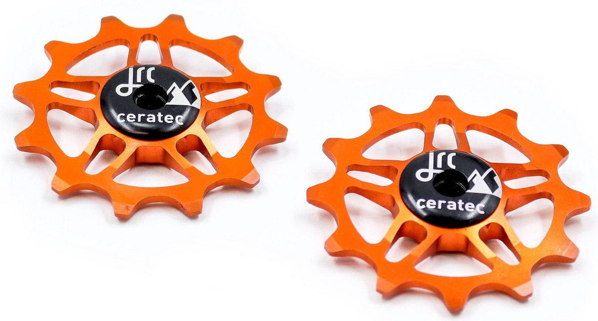 JRC-Components 12T Ceramic Jockey Wheels for SRAM Force / Red AXS Orange - Keramische derailleurwieltjes - JRC-Components