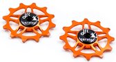 JRC-Components 12T Ceramic Jockey Wheels for SRAM Force / Red AXS Orange - Keramische derailleurwieltjes