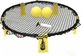 Power Shot - Smash Ball Roundnet set inclusief 3 ballen, ballenpomp en handige meeneemtas - Geel