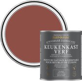 Rust-Oleum Rouge Peinture pour armoires de cuisine Brillant satiné - Rouge brique 750ml