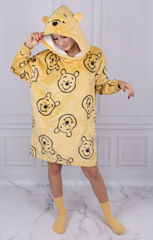 Winnie de Poeh Disney - Ensemble Femme : Sweat à Capuche/Robe/Couverture  +