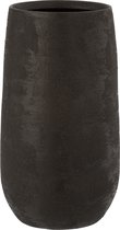 J-Line vase Irrégulier Rugueux - céramique - noir - large - 41.5 cm de hauteur