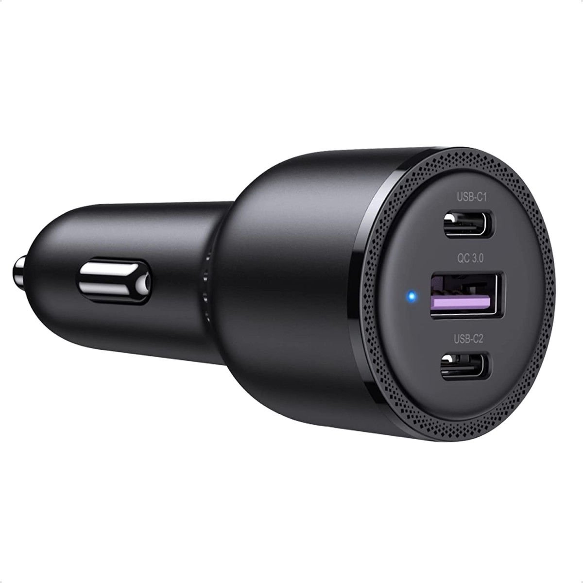 UGREEN Autolader Snellader 1x USB-A & 2x USB-C (69W - 5A) QC Zwart