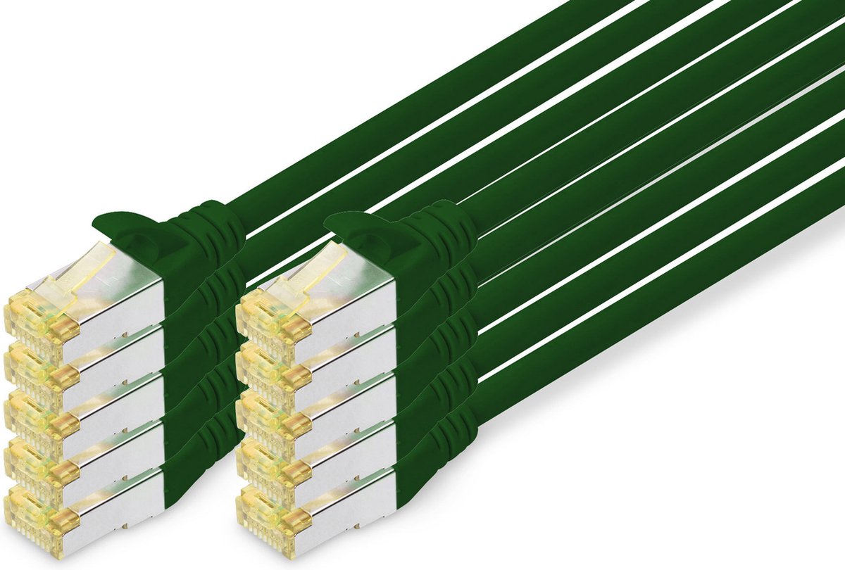 Digitus DK-1644-A-005-G-10 netwerkkabel Groen 0,5 m Cat6a S/FTP (S-STP)