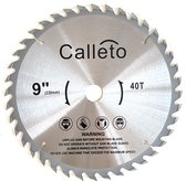 Calleto zaagblad - Zaagblad hout - 230 x 22,23mm - Cirkelzaag - 40 tanden - hardmetalen - Incl. reductiering 19,8mm