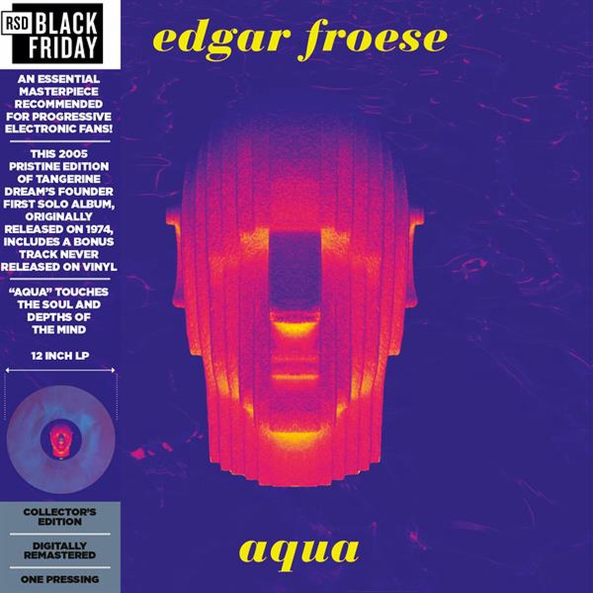 EDGAR FROESE - AQUA (MARBLE BLUE & WHITE VINYL)