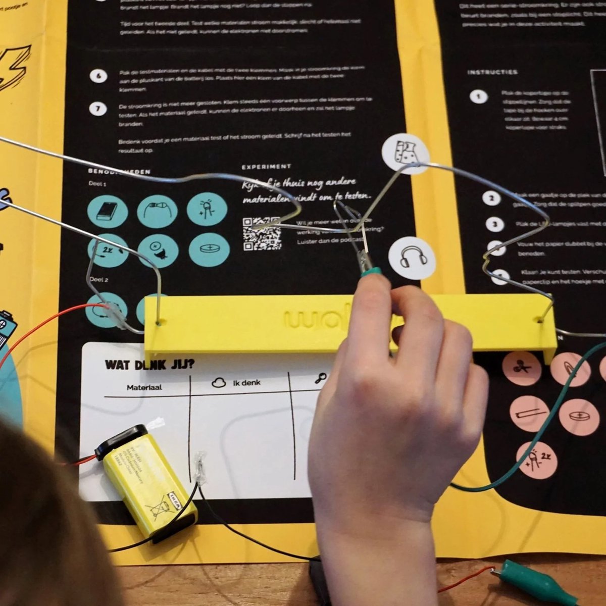 Wahoe Edubox - Elektrische circuits - educatief speelgoed - experimenteren - onderzoeken - stimuleert nieuwsgierigheid