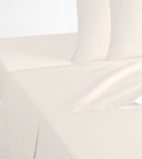 Lenzuolo Lovely Casa Alicia 240x300 Cm - 100% Cotone, 57 Fili/cm², Perla, Per Letto Matrimoniale - Foto 4