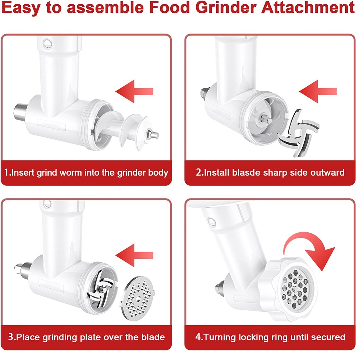 Accessoires pour Machine à Pâtes pour KitchenAid Robot Pâtissier, COFUN 3 en 1 Accessoire de