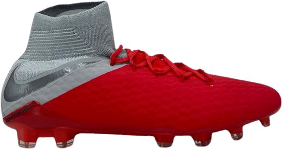Nike - Hypervenom 3 Pro - DF - FG - Chaussures de football - Homme - Rouge/  Grijs -... | bol