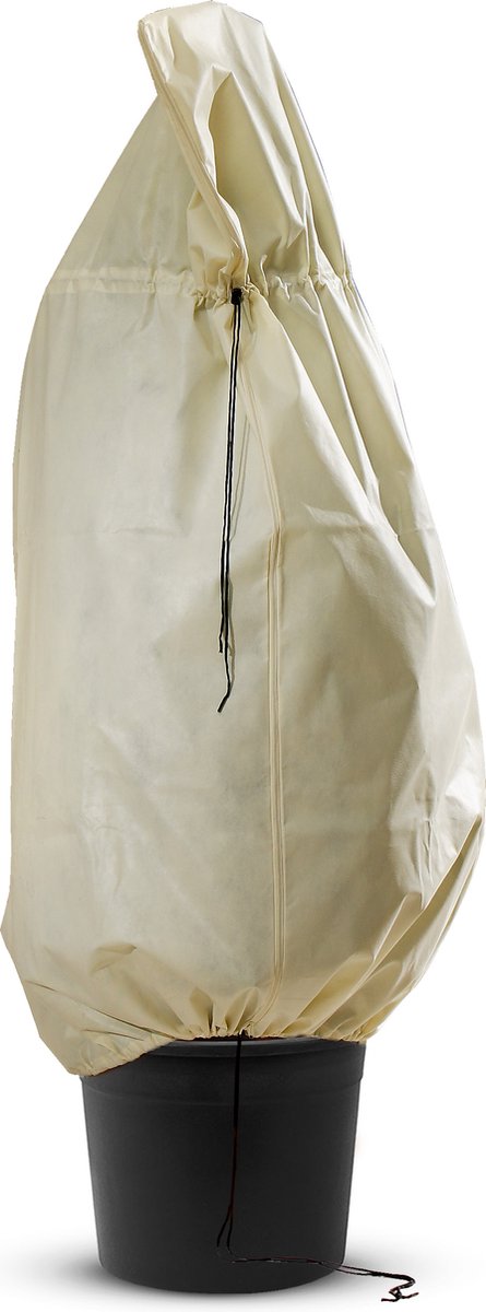 Premium Winterhoes XXL - Plantenhoes tegen vorst - Vliesdoek - Duurzaam - Ritssluiting - H: 180 x B: 120cm - Plantenhoes