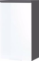 Badkamerkast Palma Wit Grafiet - Breedte 39 cm - Hoogte 69 cm - Diepte 27 cm