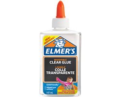 Elmer's kleurloze PVA-lijm | 147 ml | Uitwasbaar en kindvriendelijk | Geweldig voor het maken van slijm en om mee te knutselen