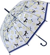 Juleeze Paraplu Volwassenen Ø 60 cm Blauw Kunststof Katten Regenscherm
