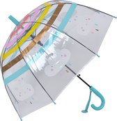 Juleeze Paraplu Kind Ø 65x65 cm Blauw Kunststof Wolken Regenscherm