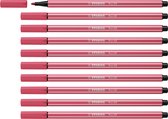 STABILO Pen 68 - Premium Viltstift - Aardbeien Rood - Doos 10 stuks