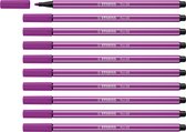 STABILO Pen 68 - Premium Viltstift - Lila - Doos 10 stuks