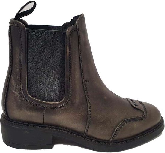 G-Star Raw  Leather Womens Guardian Chelsea Boot Brusshable Metallic 6369-9241 Antracite EU 36