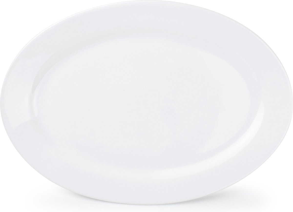 Plat bord 30x21cm Basic White (Set van 6)
