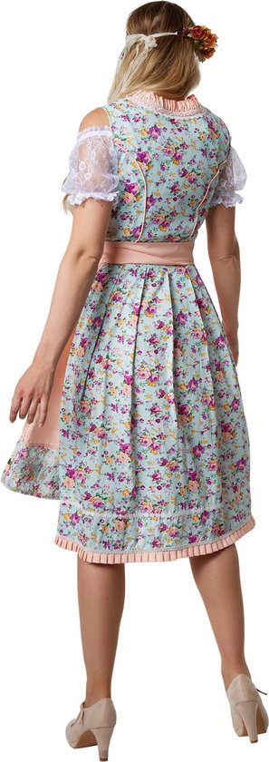 dressforfun - Midi-Dirndl Erding model 2 M - verkleedkleding kostuum halloween verkleden feestkleding carnavalskleding carnaval feestkledij partykleding - 304636