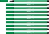 STABILO Pen 68 - Premium Viltstift - Smaragdgroen - Doos 10 stuks