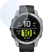 Screenprotector Geschikt voor Garmin Fenix 7X - Extra Sterk - Tempered Glass - Gehard Glas - Beschermglas Screen Cover - Bescherm Protector voor Smartwatch