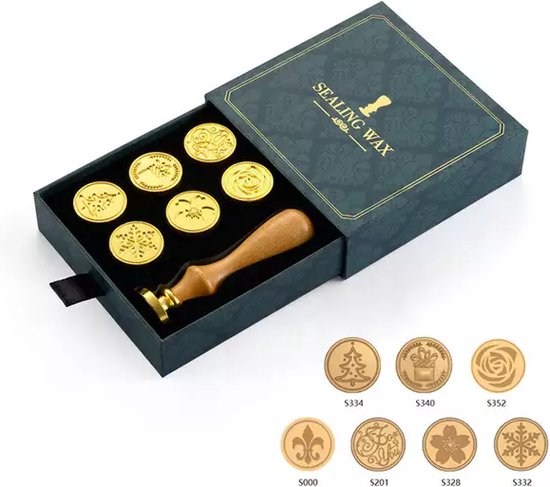 Siegelstempel-Set für Briefumschläge aus Wachs mit individuellem Logo Siegelstempel-Set für Briefumschläge aus Wachs mit individuellem Logo