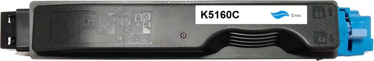 Kyocera TK-5160C - Toner Cyaan - 12000 pagina's - Huismerk Compatible - Geschikt voor Kyocera Ecosys P7040cdn - K5160C alternatief - Kyocera toner