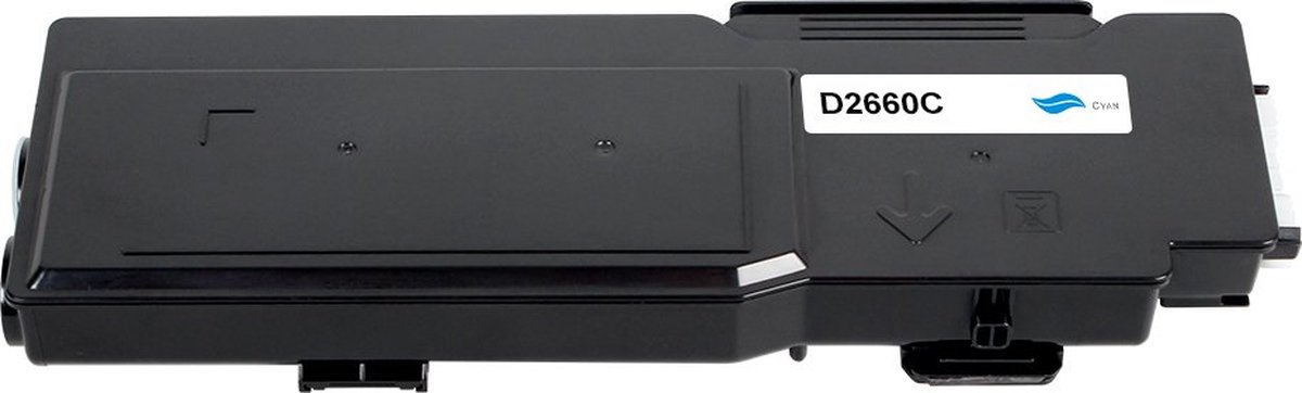 Dell 593-Bbbt - Toner Cyaan - 4000 pagina's - Huismerk Compatible - Geschikt voor Dell Color Laser Printer C2660dn Dell Color Laser Printer C2665dnf - D2660C alternatief - Dell toner