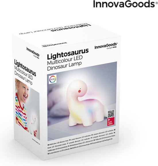Dinosaurus Veelkleurige LED-lamp Lightosaurus InnovaGoods van Merkloos — afbeelding 4