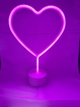 Coeur LED avec néon - 29,5 x 13 x 8,5 cm - IMPULS