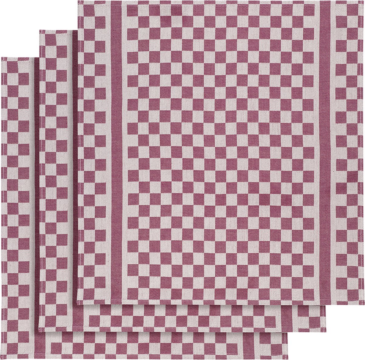 De Witte Lietaer Theedoek Groom-A - 3 stuks - 65 x 70 cm - Katoen