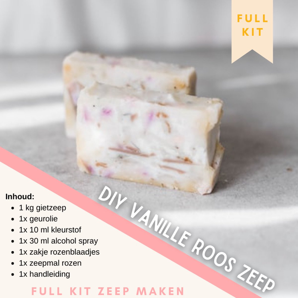 Kit de Faire du savon | Paquet de DIY | savon à la vanille | savon rose |  Verser du... | bol.com