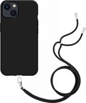 Just in Case souple en TPU avec cordon pour iPhone 13 - noir