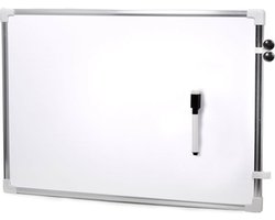 Magnetisch whiteboard met marker met wisser 60 x 40 cm - Kantoorbenodigdheden - Schoolborden