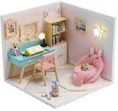 Miniatuurhuisje - bouwpakket - Miniature huisje - Diy dollhouse - Studeerkamer
