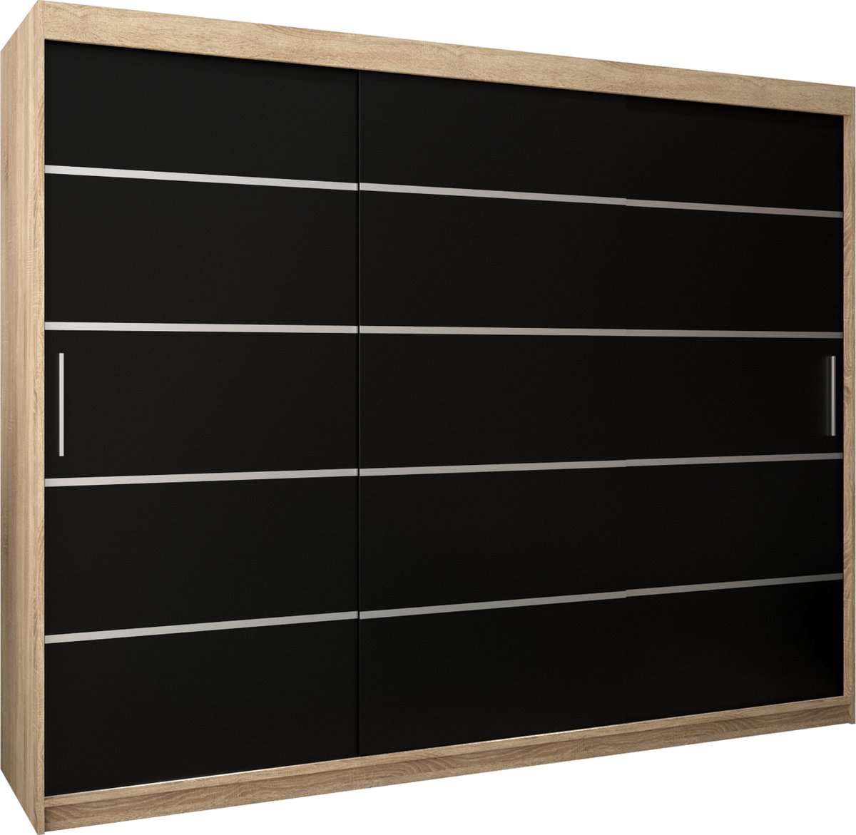 InspireMe Armoire avec 3 portes coulissantes, Style moderne, Armoire