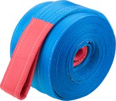PrimeMatik - Webbing Sling, hijsband 5 m x 240 mm 8000 Kg voor hijsen en kranen, blauwe kleur
