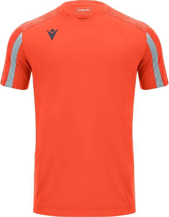 Macron Gede Shirt Korte Mouw Heren - Oranje / Zilver | Maat: 3XL